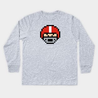 8-Bit Helmet - Georgia Kids Long Sleeve T-Shirt